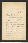 Nachlass Franz Steindachner, Brief von G. A. Boulenger an Franz Steindachner (14.03.1912), Inv.Nr. 49.15, Seite 1